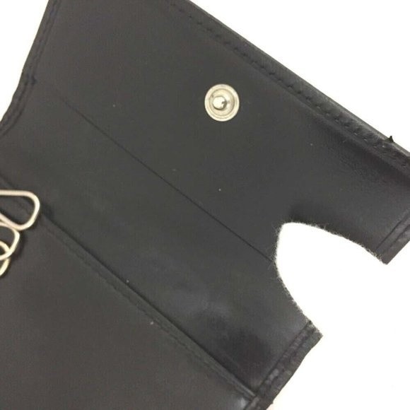 Cartier Black Leather 6 Ring Key Case Key Holder Key Wallet EUC - Picture 7 of 8